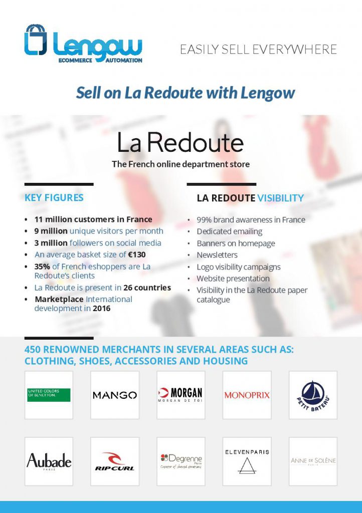 Sell On La Redoute Laredoute Marketplace Lengow