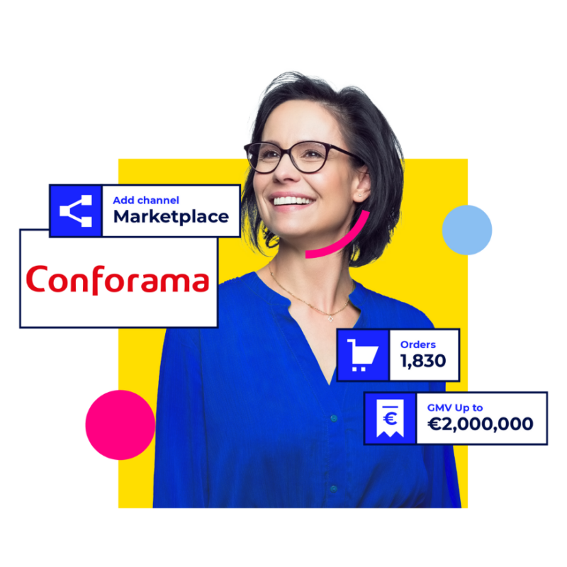 Conforama marketplace header