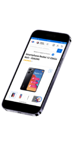 Carrefour marketplace smartphone mock up